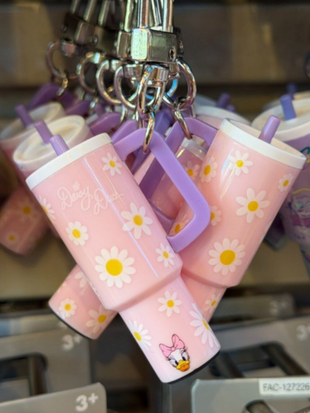 Disney Daisy Duck Mini Tumbler Keychain Bag Charm